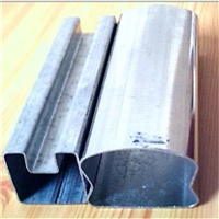 湖南 夹装玻璃用 镀锌凹形管厂家 带槽方管