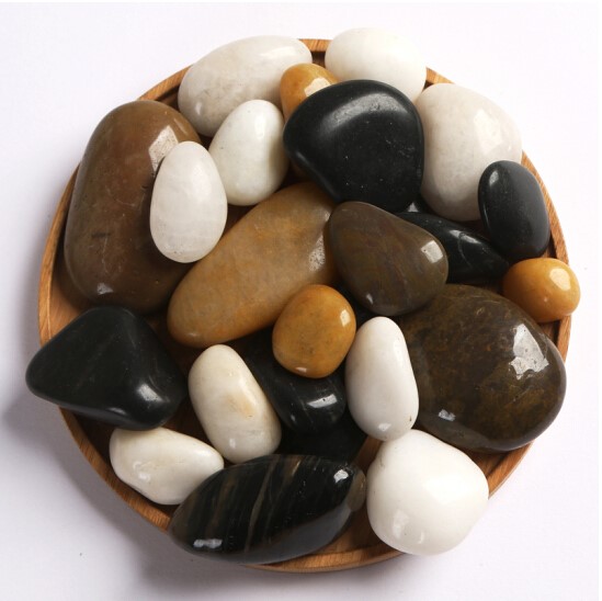 鹅卵石 雨花石 原小石子鱼缸花盆庭院装饰园艺五彩石