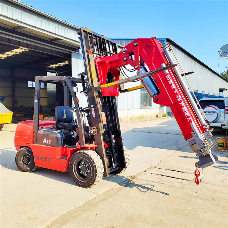 杭叉安装叉车吊臂 5-10吨叉车飞臂吊 液压伸缩叉车吊 定制