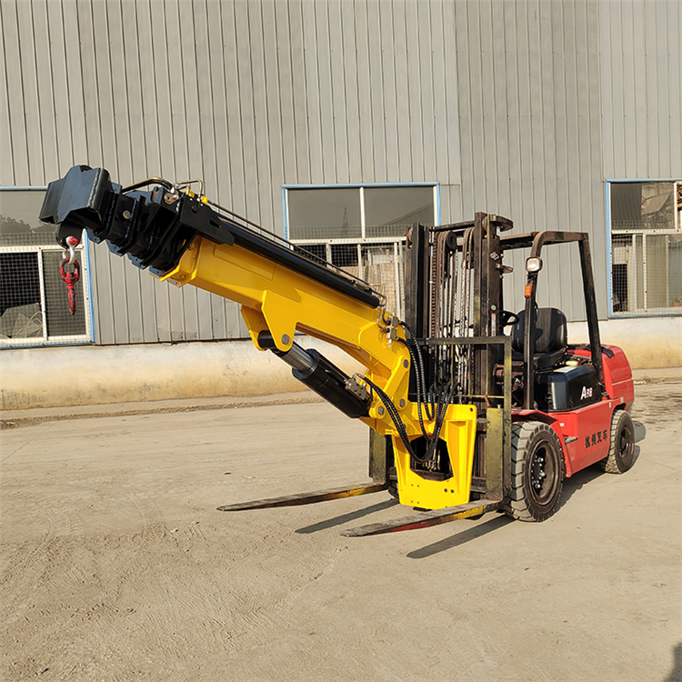 5吨叉车吊臂小型液压叉车飞臂吊液压伸缩吊臂吊具可订制