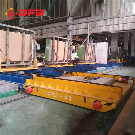 自动定位 运输物料电动搬运平板车 载4吨生产线周转轨道穿梭小车