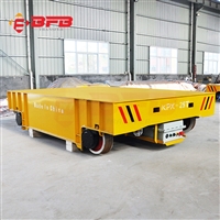 电动轨道转运车 工业运输过跨轨道平板车 厂房内滑线轨道平车