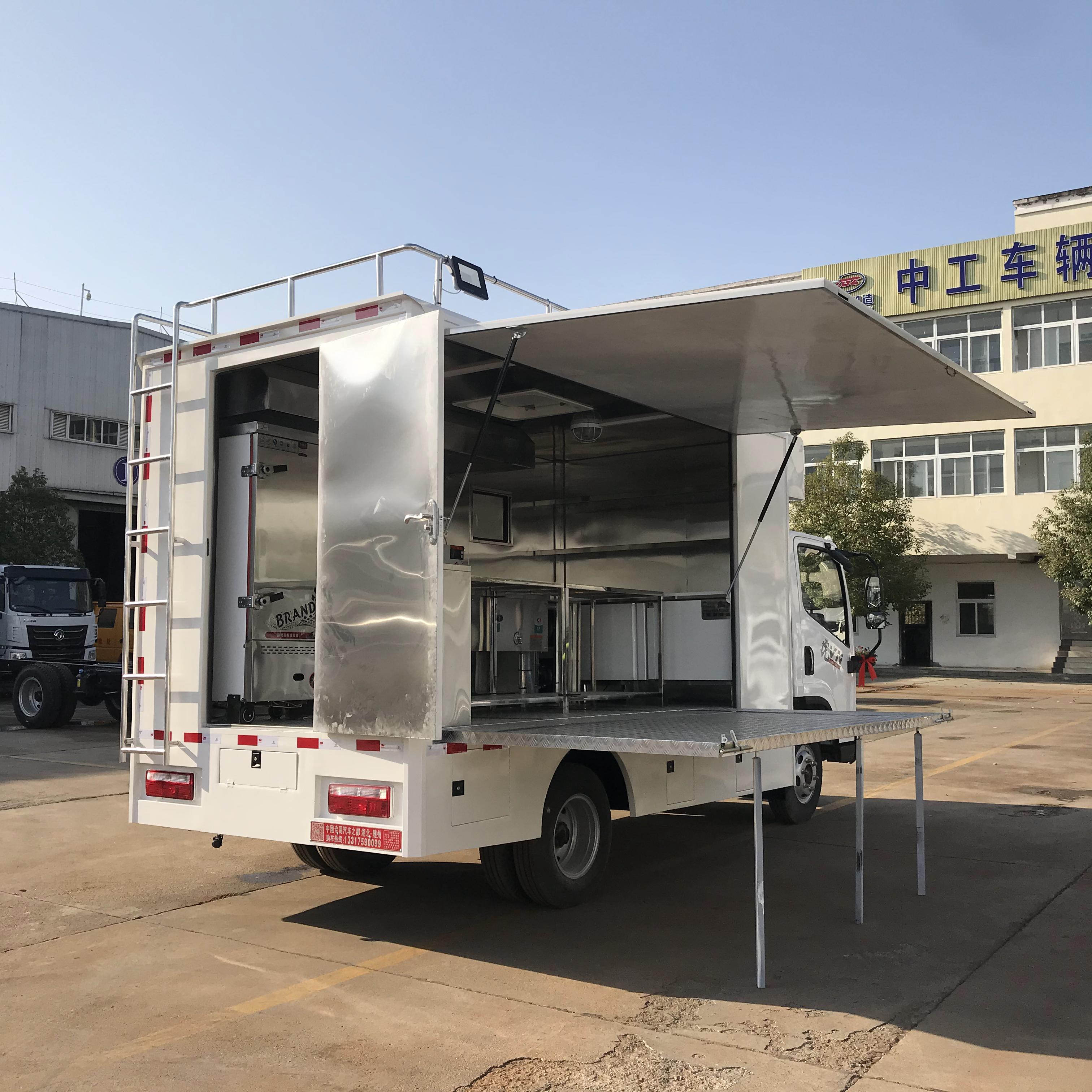 餐车厂家定制 国六柴油移动厨房餐车 东风多利卡