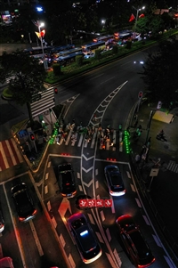 LED弧形埋地灯带施工江西吉安 智控城市