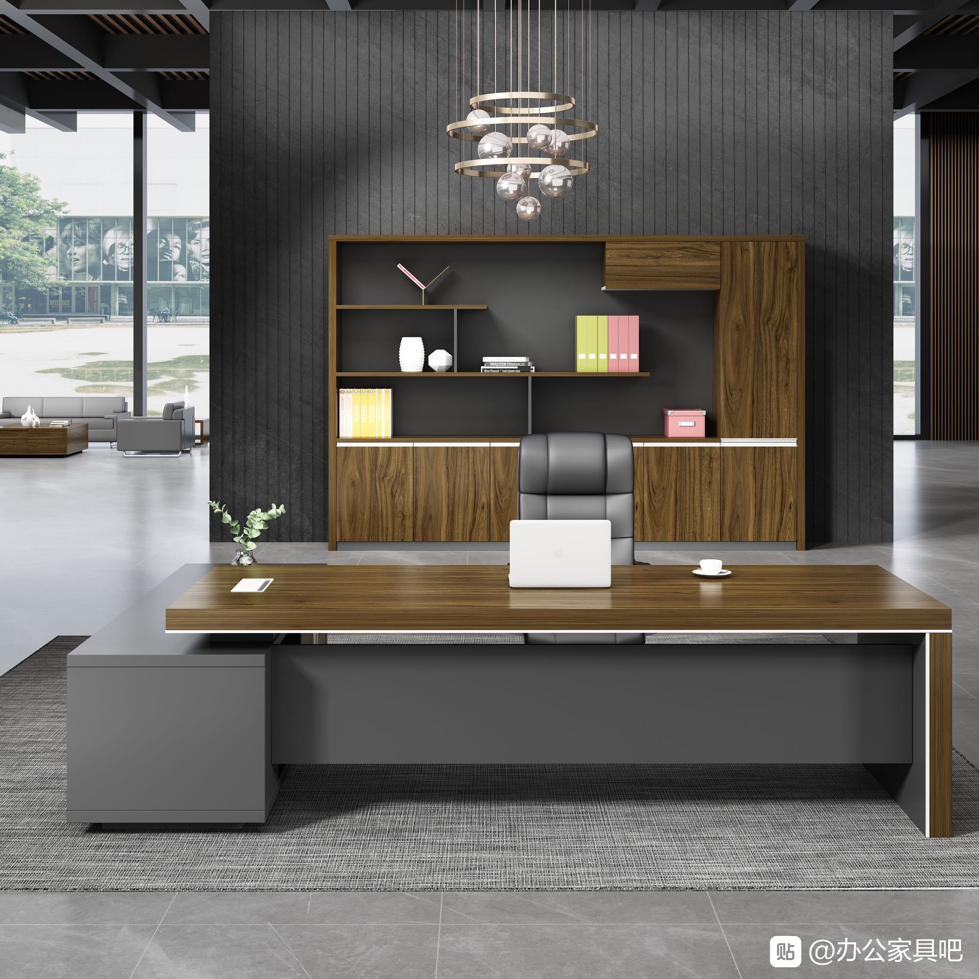 大班台直销老板桌定制简约现大班台新式老板台