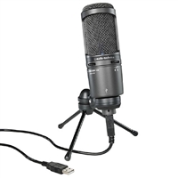 铁三角USB心形指向性电容话筒AT2020USB+厂家