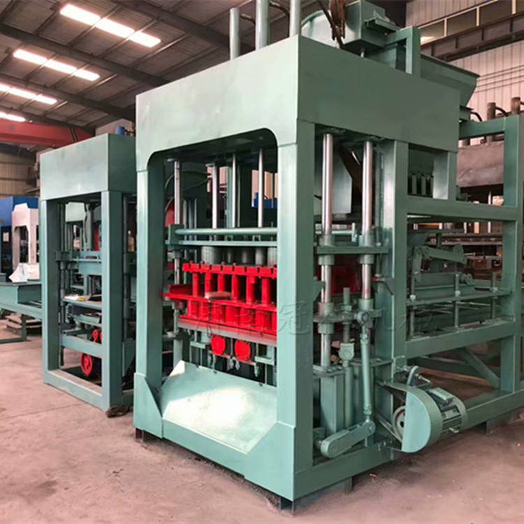 人字护坡砖设备河南冠福615全自动挡土墙砌块砖机工程护坡砖机