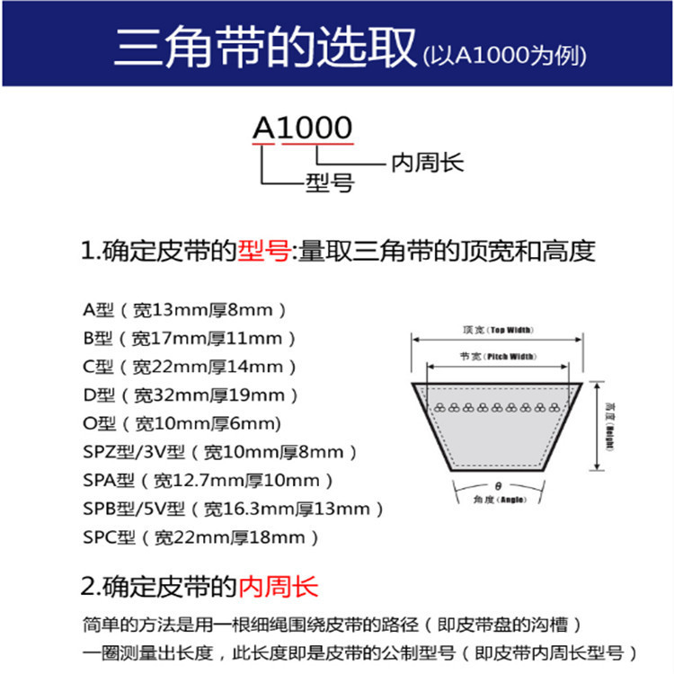 防静电三角带君泰橡塑橡胶输送带尺寸定做