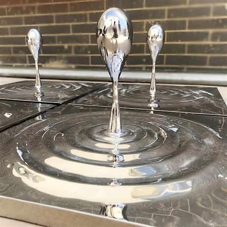 不锈钢水滴涟漪雕塑 水滴波纹不锈钢雕塑