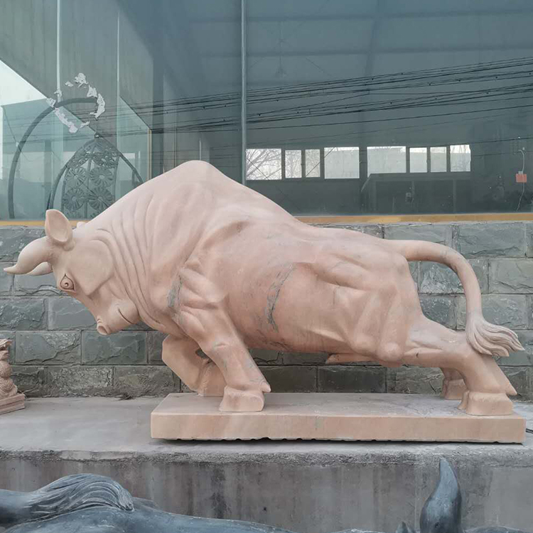 开荒石雕牛石牛雕塑图片河北雕塑厂