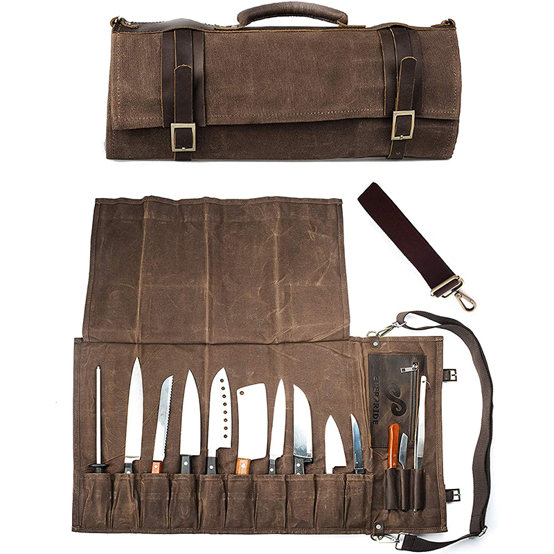 定制新款刀具袋 刀具手拿包 厨师刀具收纳袋 单肩斜挎两用刀具包