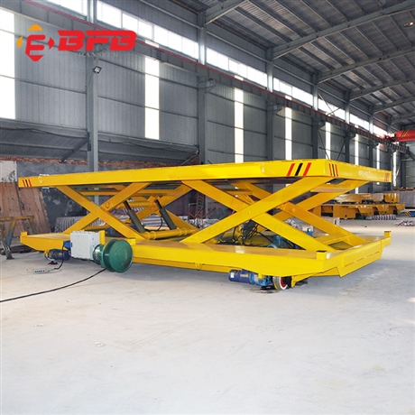 厂家设计液压自卸 轨道电动平板车 KPJ-22T电缆卷筒轨道电动平车