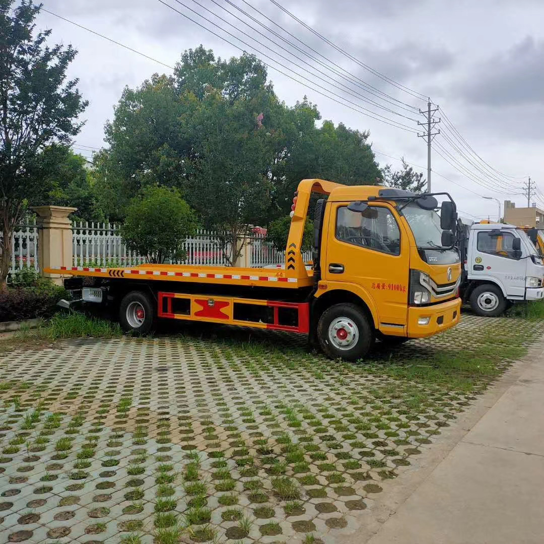 一拖二清障车价格国六东风道路救援拖车湖北生产厂家