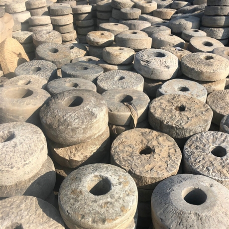 山东老石器厂家出售大量老石磙批发农村老旧石器石材批发
