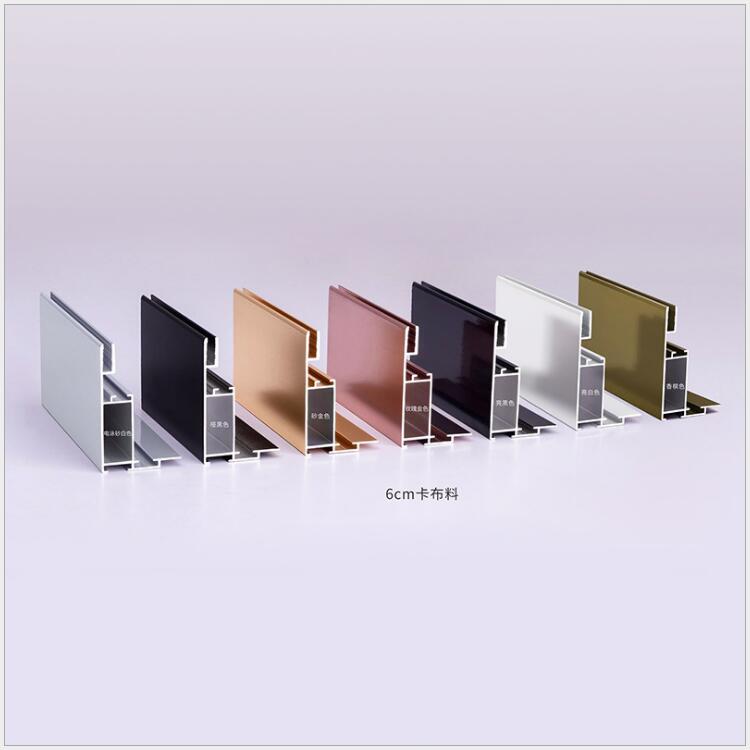 3公分弧形灯箱异形铝型材 单面超薄灯箱型材 亮黑色铝型材边框
