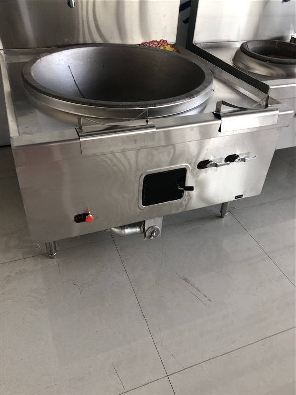 工程单头大锅灶 商用不锈钢燃油燃气大锅灶 食堂工地学校用大锅灶