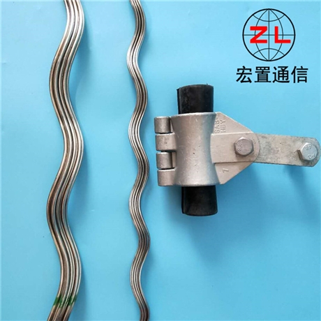 OPGW光缆预绞丝护线条悬垂线夹 悬垂挂头铝包钢丝