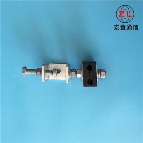 ADSS输电配电杆塔用引下线夹 热镀锌橡胶夹块引下线夹厂家