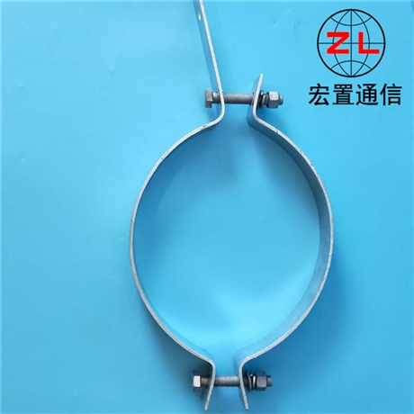 湖南怀化镀锌扁铁OPGW光缆抱箍紧固件 双合抱箍