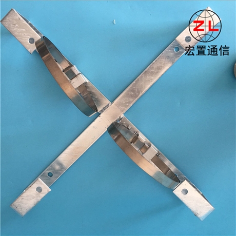 江苏ADSS光缆热镀锌扁铁余缆架型号 内盘式十字固定盘缆架