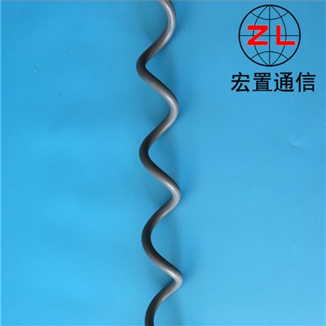 自承式架空光缆用防振鞭参数 ADSS光缆用螺旋减振鞭价格