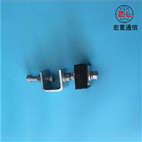 销售塔用固定金属夹块 引下线夹金具 OPGW钢带抱箍型引下卡具