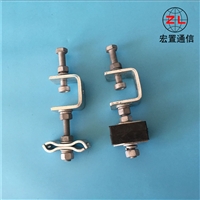 光缆导引ADSS光缆塔用引下线夹 可混批绝缘夹块引下线夹卡具