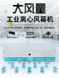 离心式大风静音风帘机 安装8米高度工业风幕机 工业冷暖空气幕