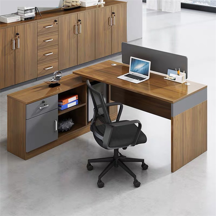 远昂多人简约现代工位 时尚职员桌  带柜办公桌 电脑桌  自由组合
