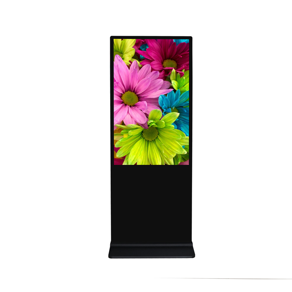 43寸立式超薄液晶广告机_单机版插卡播放视频显示器