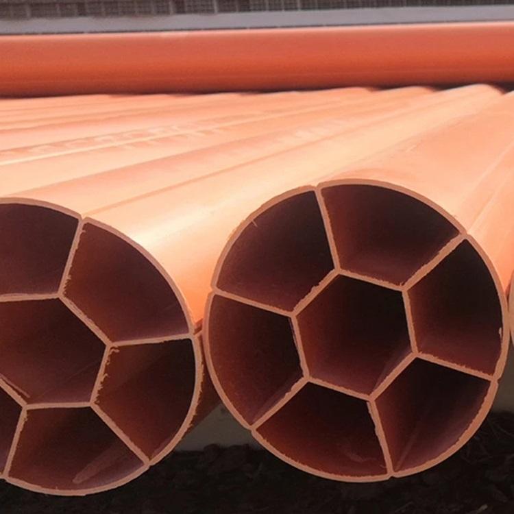 楼宇工程pvc圆七孔通信管 pvc电缆保护多孔管 工厂直供