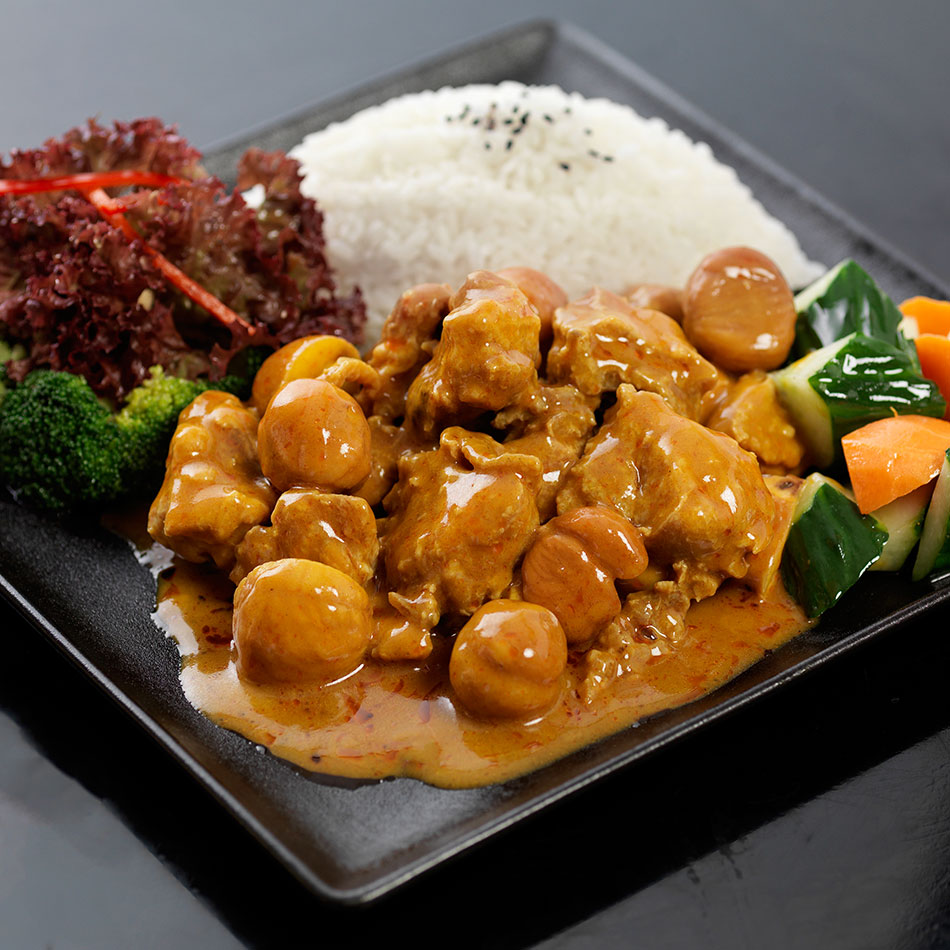 蒸烩煮200g黄金板粟鸡 速食外卖简餐料理包批发