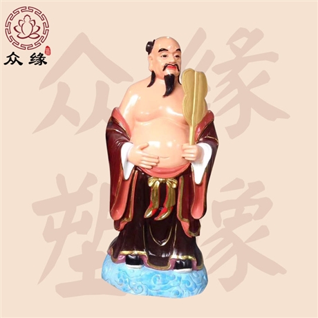 河南厂家纯手工雕刻 八仙之首铁拐李神像