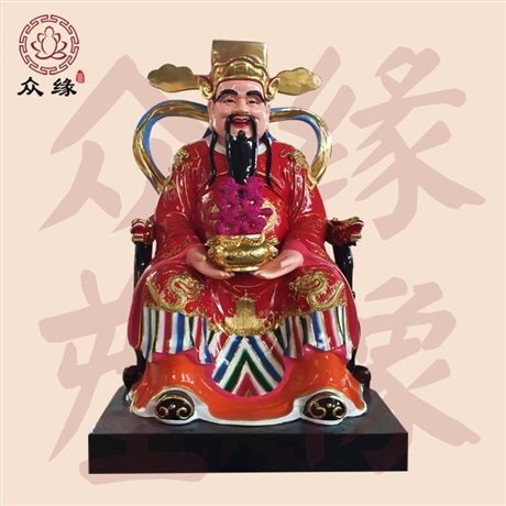 中斌财神王亥神像 家居客厅供奉摆件价格