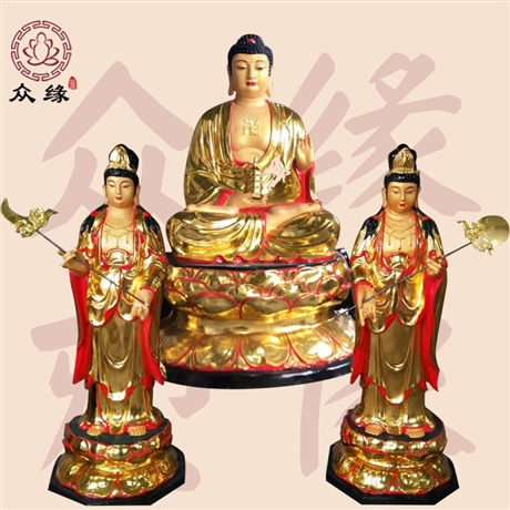日光菩萨圣诞 日光菩萨陀罗尼木雕佛像批发