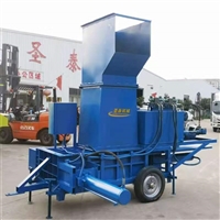剑河县甘蔗秸秆打捆机  青贮玉米杆压块机产量