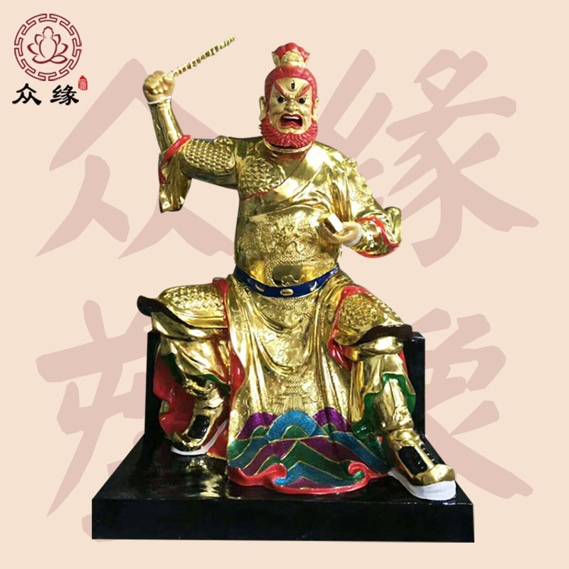 都天纠察大灵官神像 王灵官 华光大帝极彩神像图片 厂家直批