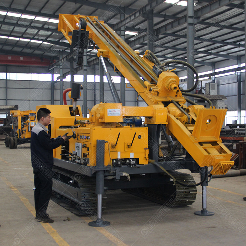 冲击回转两用钻机全液压水气两用钻井机履带式打井设备