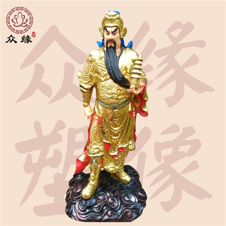 托塔天王神像 李靖李天王李元帅护法 家用客厅供奉摆件