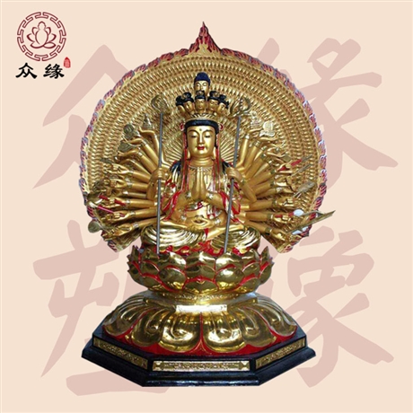 千手千眼观世音菩萨高清图片 江苏千手观音佛像厂家