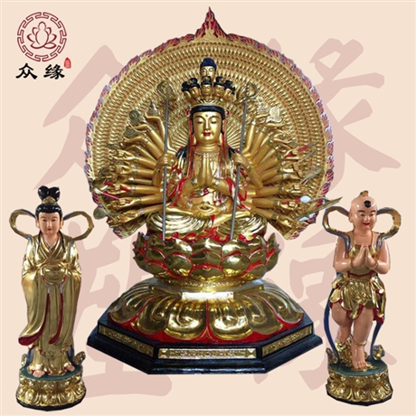 千手观音神像 千手千眼观音菩萨树脂佛像