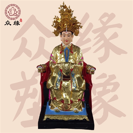 批发玻璃钢彩绘佛像工艺品 大地之母女娲娘娘神像