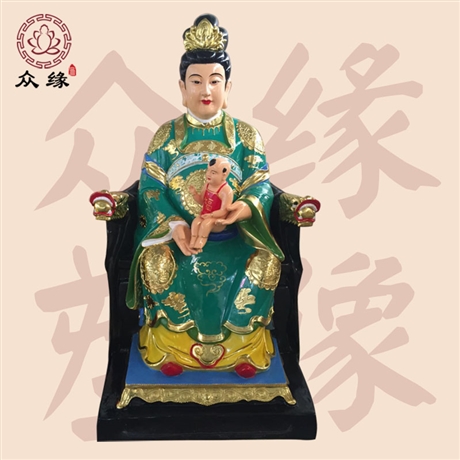 供应东北道教神像 绿石娘娘神像 绿石老母神像坐像