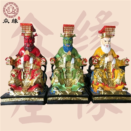纯手工木雕佛像 四海龙王东海龙王敖广神像
