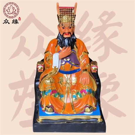 南海龙王神像坐像 南海之神敖钦神像雕塑价格