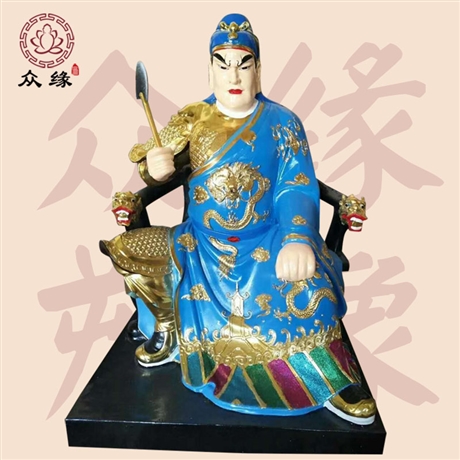 泰山神塑像厂家 木雕佛像价格 山东泰山爷佛像