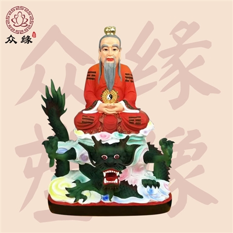 三清祖师爷树脂神像 厂家批发定做 元始天尊彩绘神像 做工精美