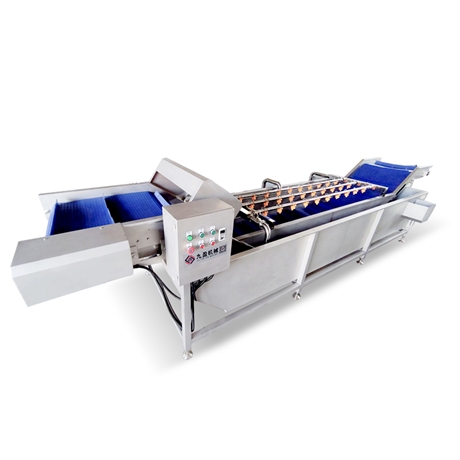毛菜清洗机jy5200整棵菜自动翻转消毒洗菜机网链提升蔬菜清洗机直供