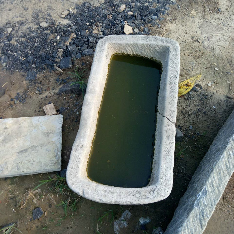 现货销售青石老马槽养鱼圆形老石槽供应天然老石器可加工定制