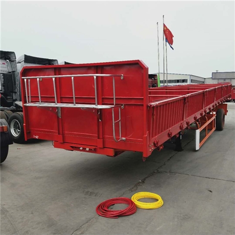 轻量化11米侧翻自卸半挂车 3桥鼓刹挂车自卸斗 产品参数